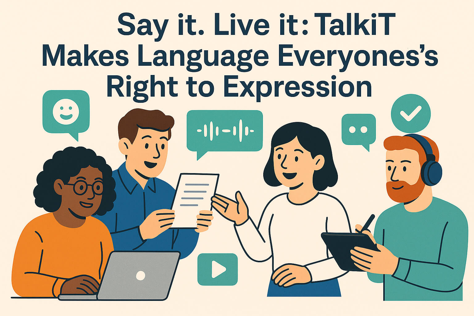 Say it. Live it.: TalkiT Makes Language Everyone's Right to Expression